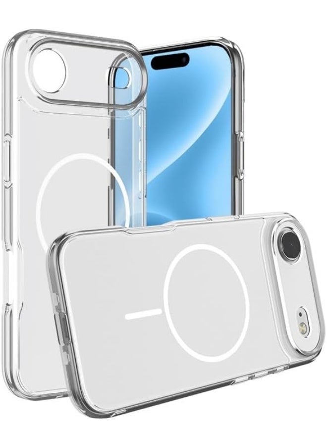 جون بولز جراب شفاف لهاتف iPhone 17 Air مزود بتقنية MagSafe، نحيف، مقاوم للخدوش والصدمات، غطاء واقٍ لهاتف iPhone 17 Air مقاس 6.1 بوصة - Image 1